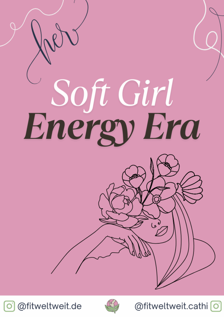 Sanftes Soft Girl Inspirationboard mit Herzmotiven, Glitzer und Retro-Accessoires