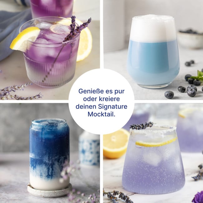 Erfrischende alkoholfreie Mocktails mit Magnesium-Drink in stilvollen Gläsern, garniert mit frischen Beeren, Eiswürfeln und Minze – perfekt für den Sommer und zur Unterstützung deines Mineralstoffhaushalts.